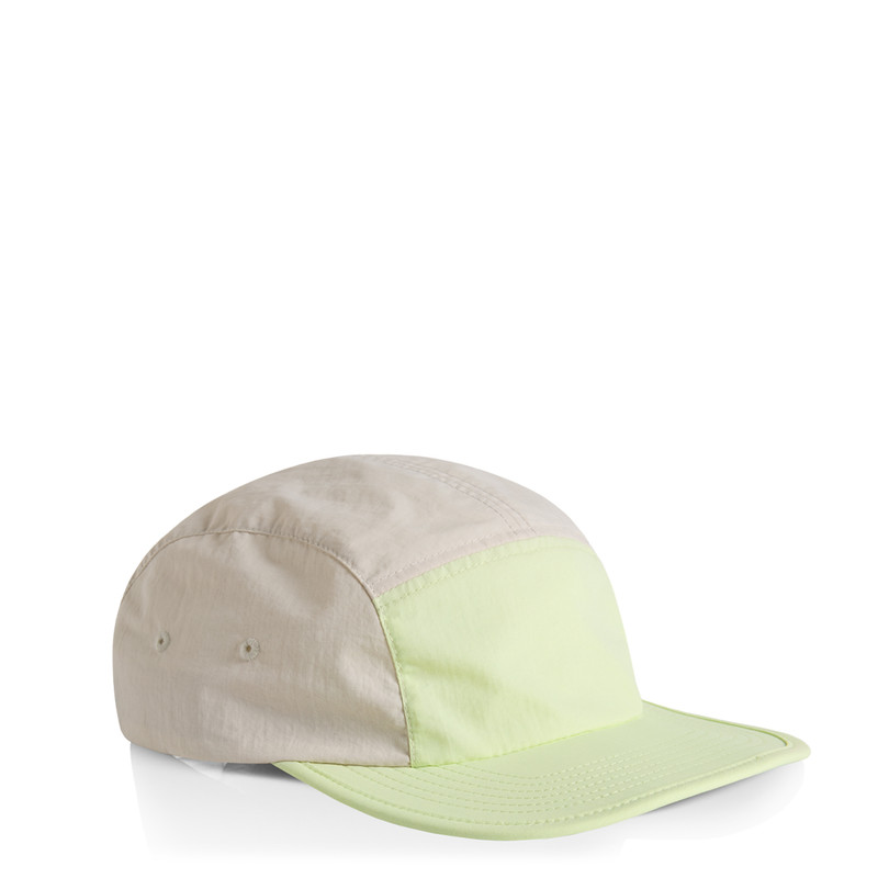 Finn Two-Tone Nylon Cap in Lime/bone