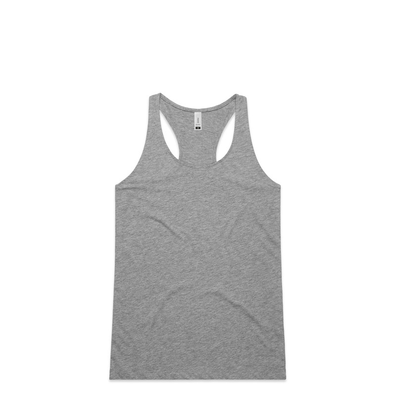 Women's Balance Racerback Singlet in Grey marle