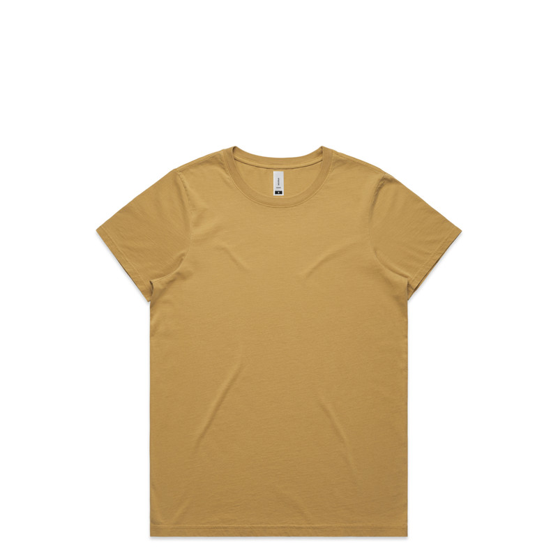 Women's Maple Faded Tee in Faded mustard