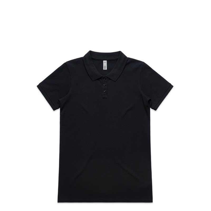Women's Pique Polo in Navy