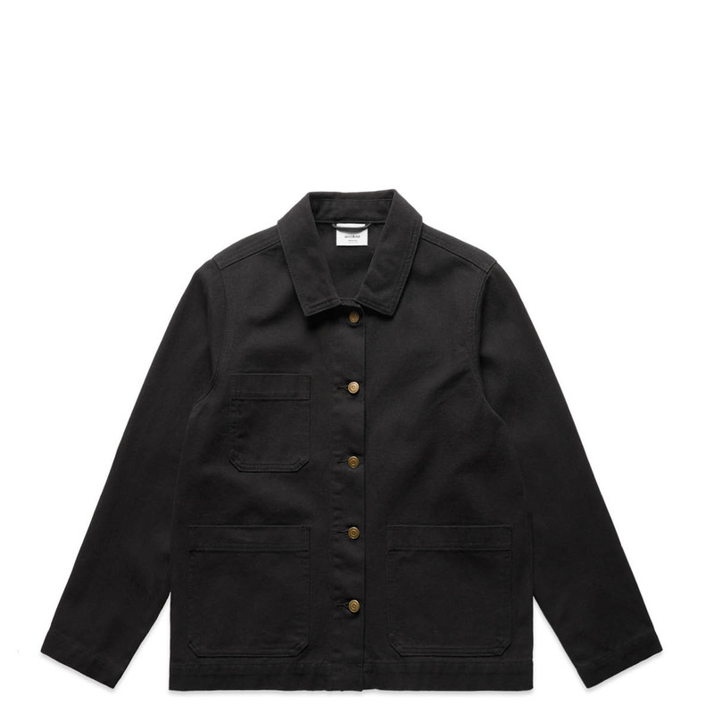 Women's Canvas Chore Jacket in Black