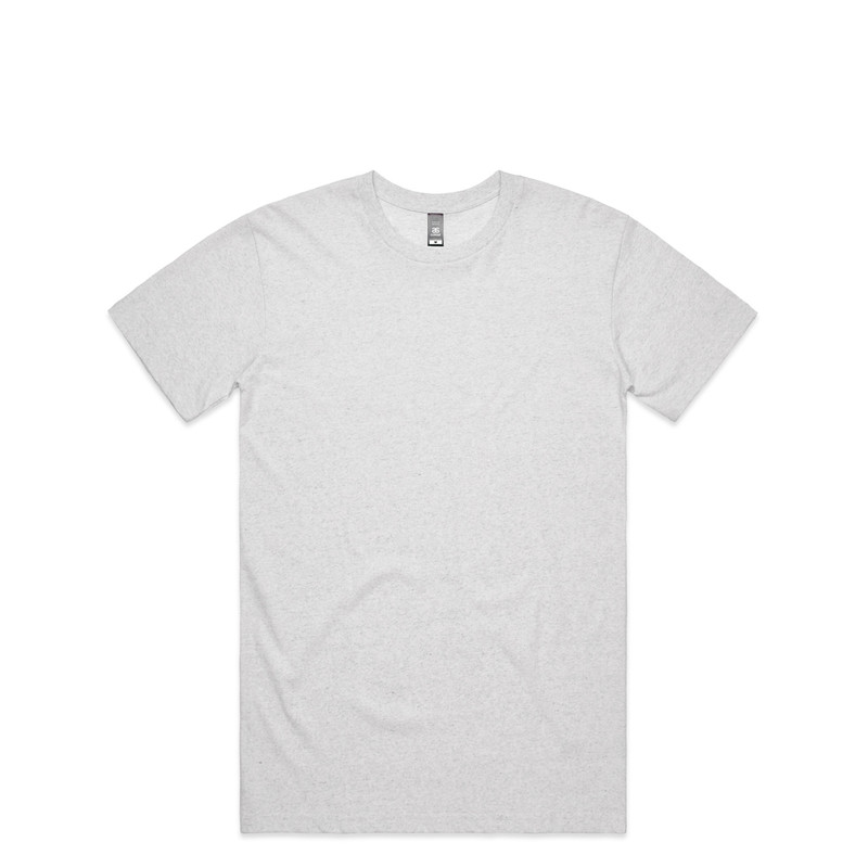 Staple Marle Tee in White marle