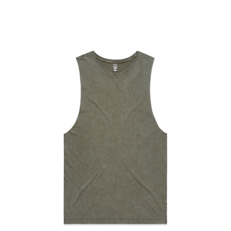 Stone Wash Barnard Tank in Moss stone