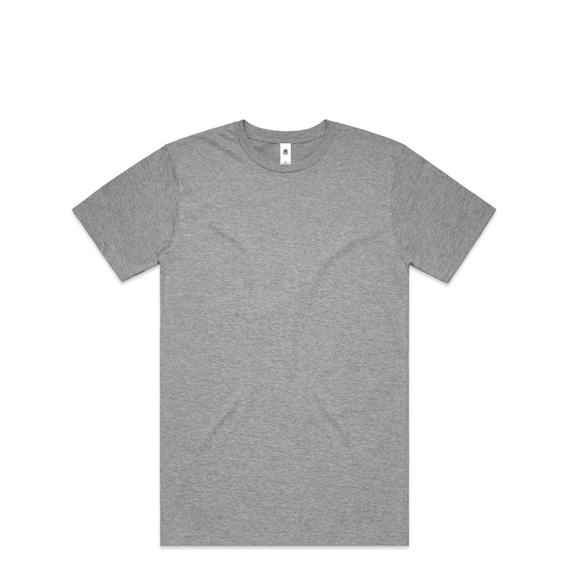 Block Tee in Grey marle