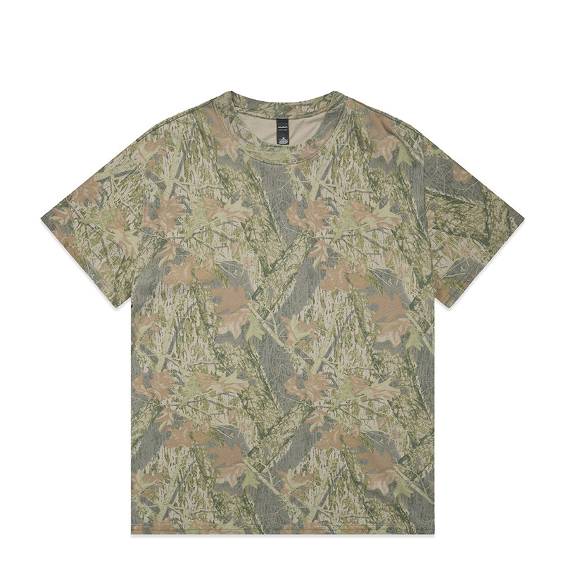 Heavy Faded Camo Tee in Tree camo