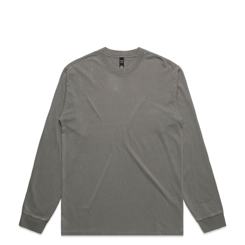 Heavy Faded L/S Tee in Faded grey