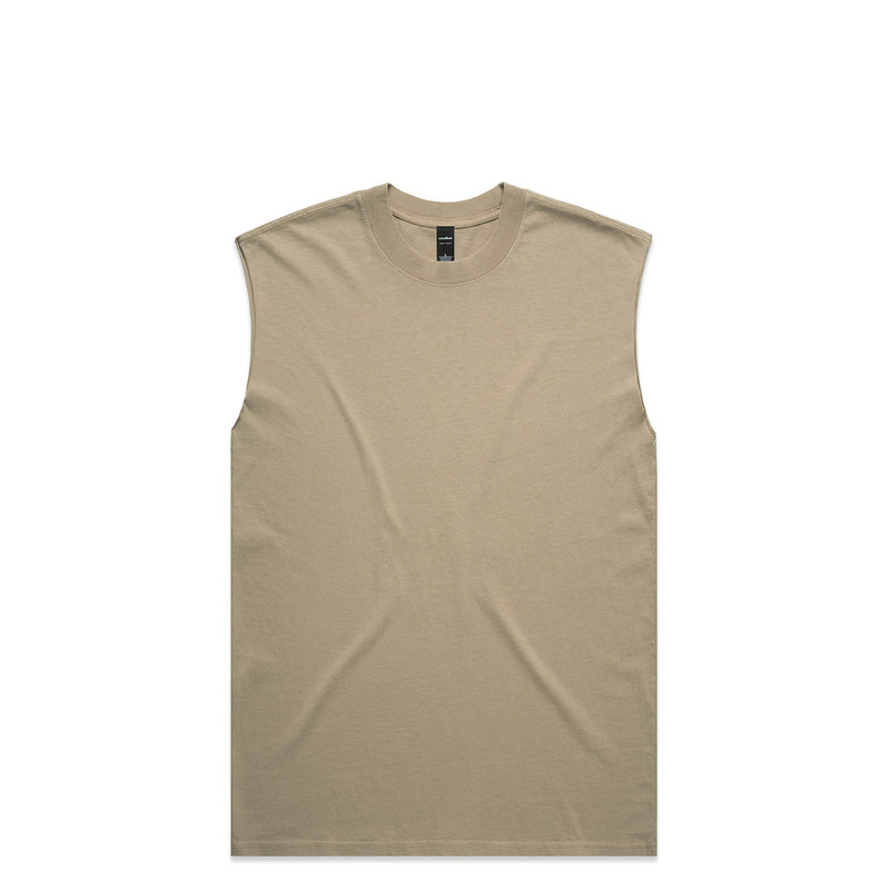 Heavy Faded Tank in Faded khaki