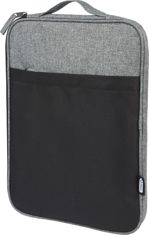 Reclaim 14" GRS recycled two-tone laptop sleeve 2.5L in Black / Heather grey