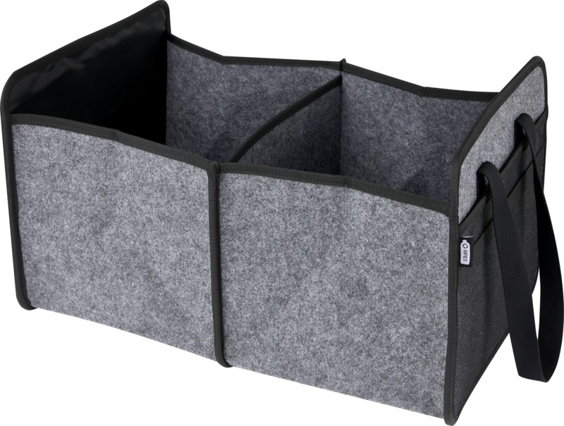 Felta GRS recycled felt foldable car organiser in Medium grey