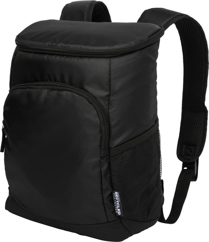 Chillpack 18-can GRS recycled cooler backpack 16L in Black